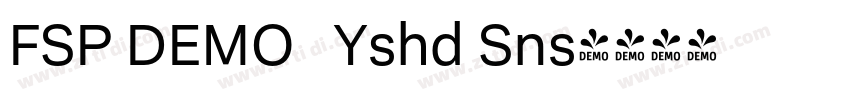 FSP DEMO   Yshd Sns字体转换